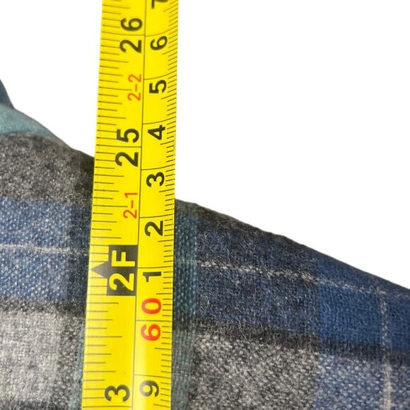 Pendleton Mens Medium Blue Button Up Wool Plaid Beach Boys Limited Edition - Picture 4 of 7